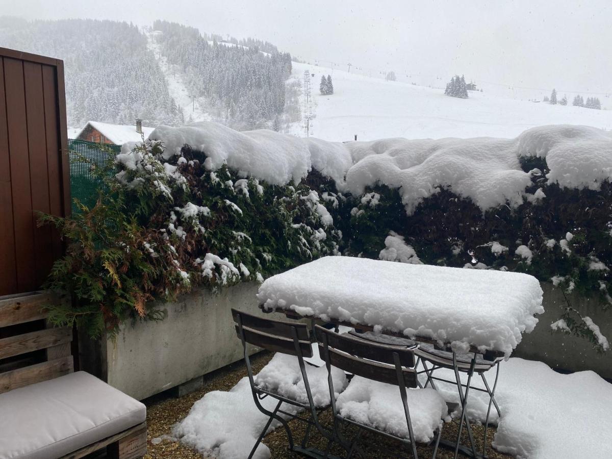 Appartement Cosy Avec Terrasse Sud - Proche Village La Clusaz Kültér fotó